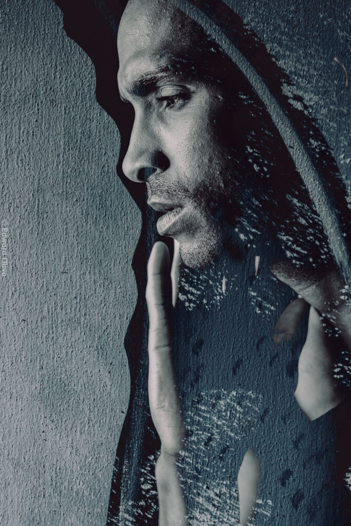 RAv RAv photographer double exposure art edward olive portraitv