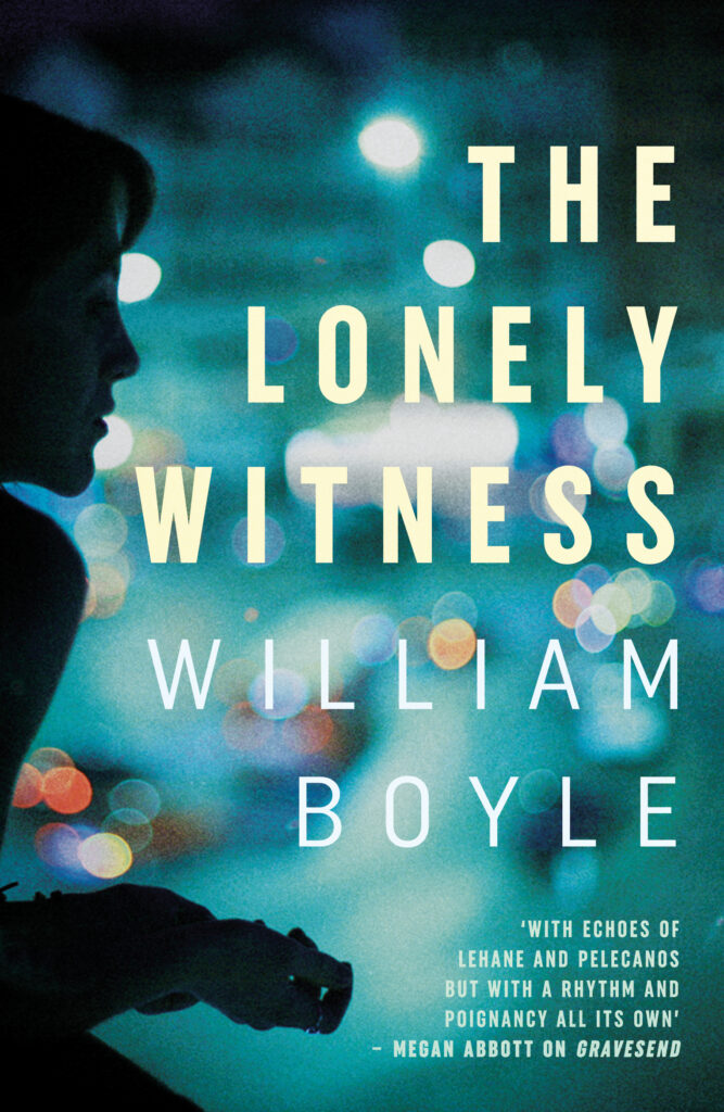The Lonely Witness by William Boyle book cover photo by Edward Olive