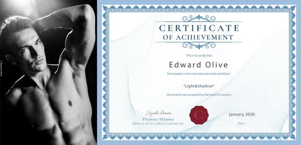 Edward Olive Male model portrait photo madrid curatone art