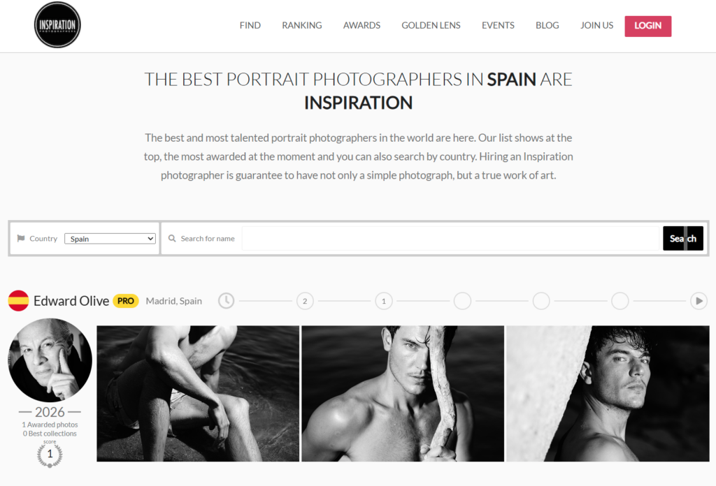 inspiration photographers number one portrait spain in world edward olive º