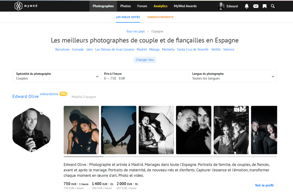 MyWed Global Rankings edward olive